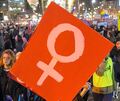 Demonstration für Frauenrechte.