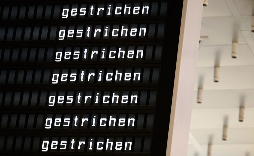 Verdi-Warnstreik am Flughafen Hannover