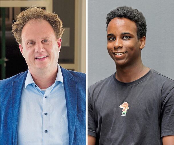 Oberbürgermeister Matthias Knecht hat sich jetzt in den Streit zwischen AfD und dem Jugendgemeinderat Abdi Ahmed (rechts) eingeschaltet.