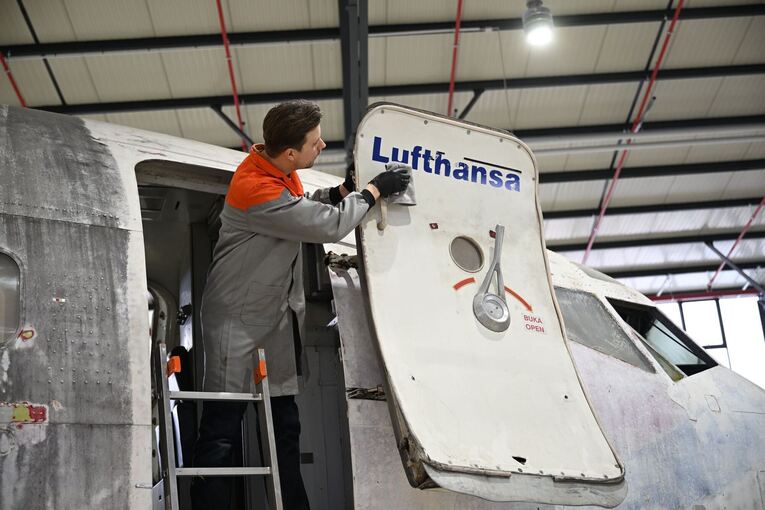 Restaurierung der Lufthansa-Maschine «Landshut»