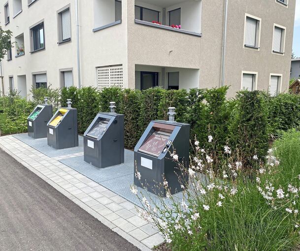 In Freiburg gehören Unterflur-Container schon länger zum Stadtbild.