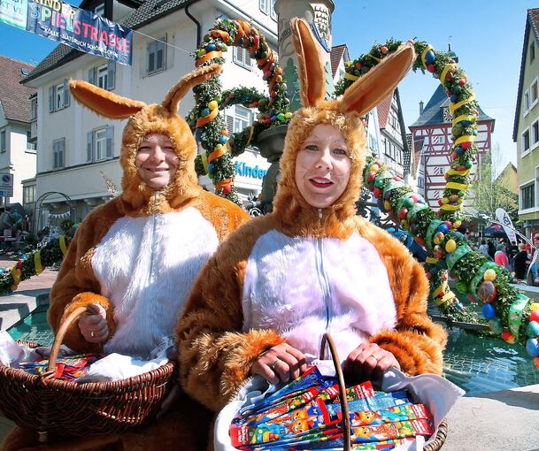 Osterhasen werden in der Bietigheimer Innenstadt dieses Jahr nicht auftreten. Das Osterbrunnenfest ist abgesagt.