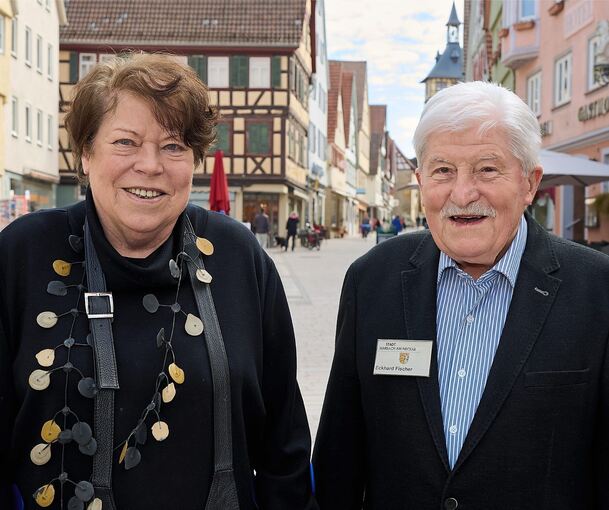 Dorothee Ensinger und Eckhard Fischer haben jahrzehntelang Stadtführungen in Marbach geleitet, kennen jeden Winkel der Stadt. Jetzt hängen sie ihr Hobby an den Nagel.