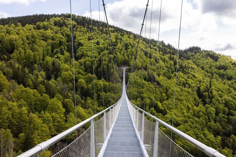 Hängebrücke über die Todtnauer Wasserfälle