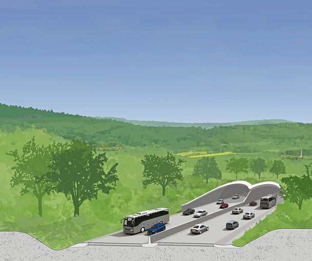 Der „grüne Tunnel“ von Waiblingen über Fellbach bis Kornwestheim soll unter anderem die Autobahn entlasten.