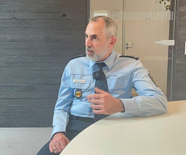 Polizeisprecher Steffen Grabenstein im Gespräch mit unserer Zeitung.