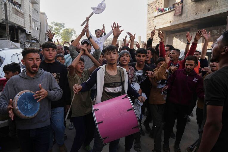 Nahostkonflikt - Demonstration im Gazastreifen Nahostkonflikt - Demonstration im Gazastreifen
