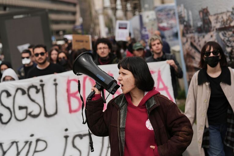 Proteste nach der Festnahme des Istanbuler Bürgermeisters Proteste nach der Festnahme des Istanbuler Bürgermeisters
