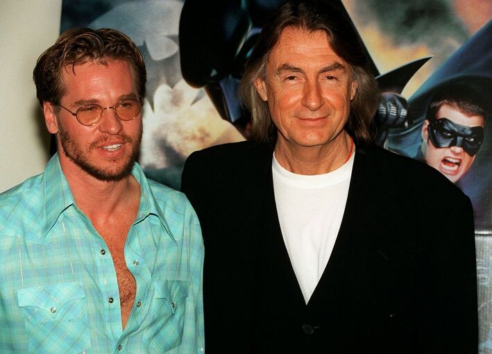 Batman-Darsteller Val Kilmer (l) und Regisseur Joel Schumacher Batman-Darsteller Val Kilmer (l) und Regisseur Joel Schumacher