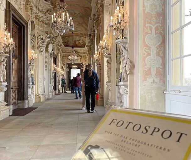 Die Friedensgalerie auf der Seite des Herzogs im Residenzschloss Ludwigsburg: Seit diesem Jahr ein Fotospot.