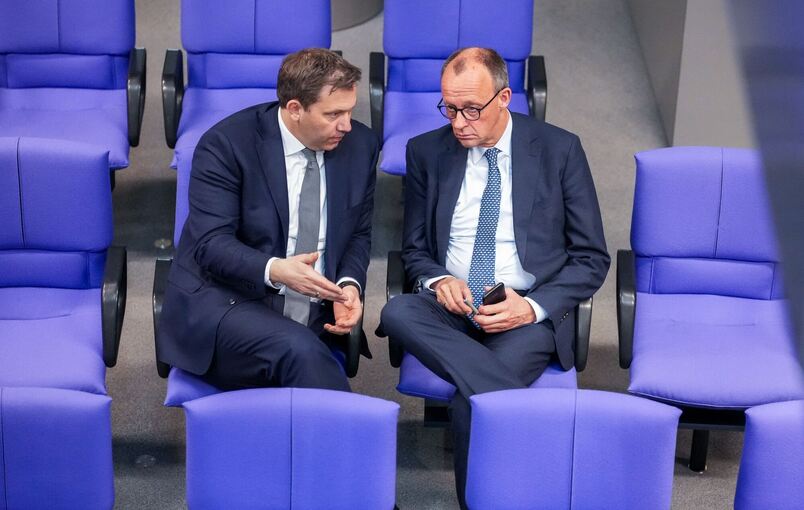 Lars Klingbeil und Friedrich Merz Lars Klingbeil und Friedrich Merz