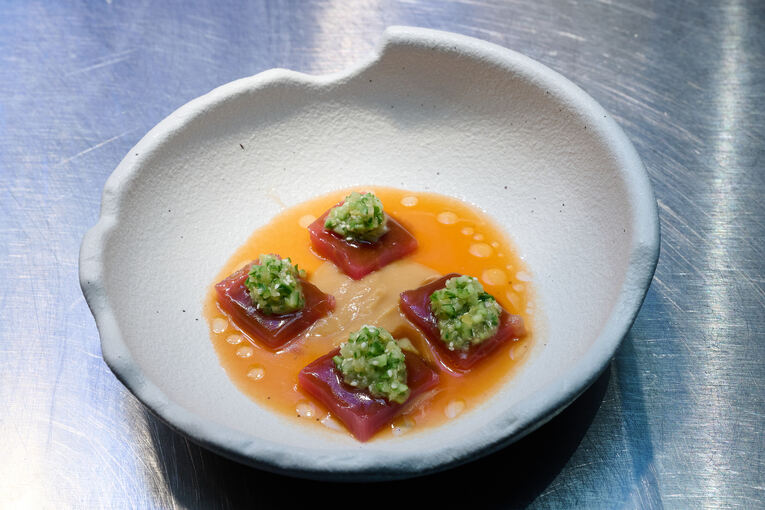 Sashimi wird im PIA als Vorspeise serviert. Foto: privat