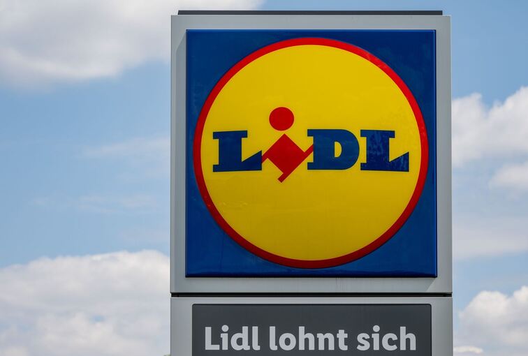 Das Logo des Discounters Lidl