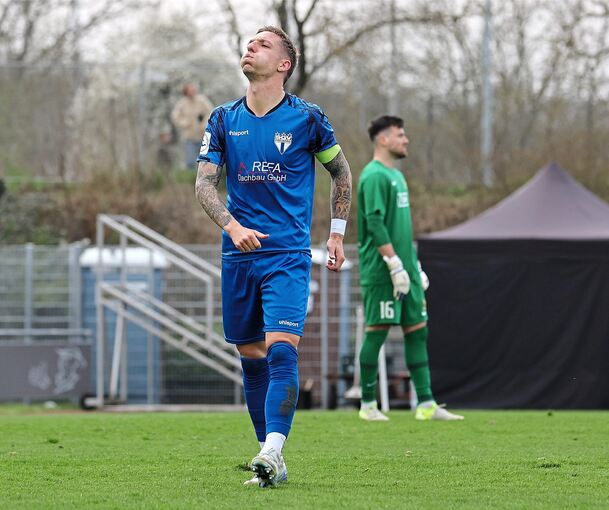 Schonen oder eine Sperre riskieren: Das gilt für Freibergs Kapitän Marco Kehl-Gomez und weitere SGV Spieler.