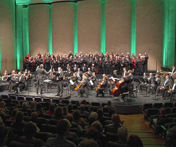 Das Chorforum bei einem Auftritt 2024 im Forum.