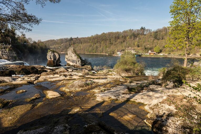 Rheinfall bei Niedrigwasser