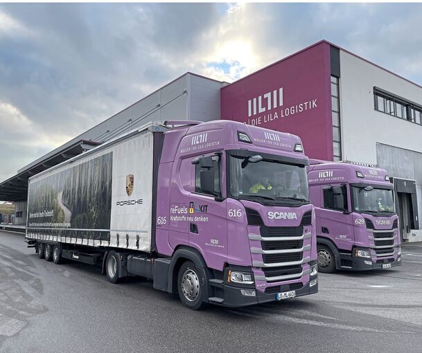 Das Besigheimer Unternehmen Lila Logistik testet seit drei Jahren HVO100 als Lkw-Kraftstoff.