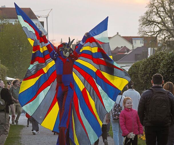 Auch wundersame Gestalten waren im Schlosspark zu entdecken.