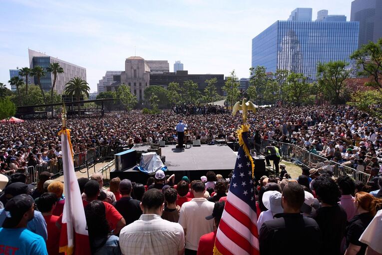 Demonstrationen gegen US-Präsident Trump - «Fighting Oligarchy»