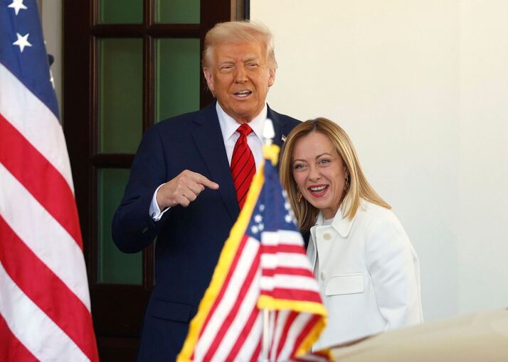 Trump empfängt Meloni