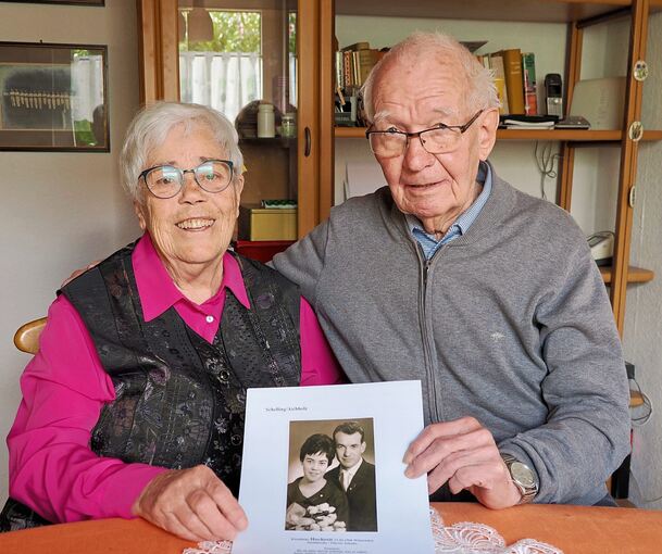Glücklich in Affalterbach: Doris und Herbert Schelling sind seit 65 Jahren miteinander verheiratet.