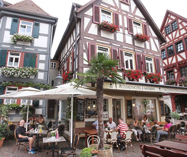 Die Kirchstraße ist das Herz der Besigheimer Altstadt.