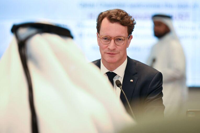Nordrhein-Westfalens Ministerpräsident Wüst in Katar
