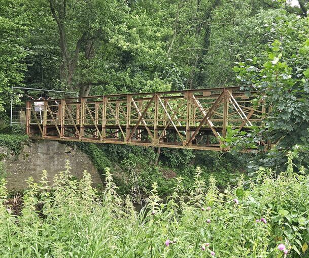 Der Steg über die Enz zwischen Roßwag und Mühlhausen darf bald wieder genutzt werden.