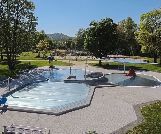 Auch der Kinderbereich ist startklar.