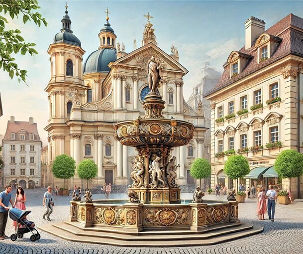 Dieses Foto vom Ludwigsburger Marktplatz wurde mit ChatGPT erzeugt. Dieses Foto vom Ludwigsburger Marktplatz wurde mit ChatGPT erzeugt.