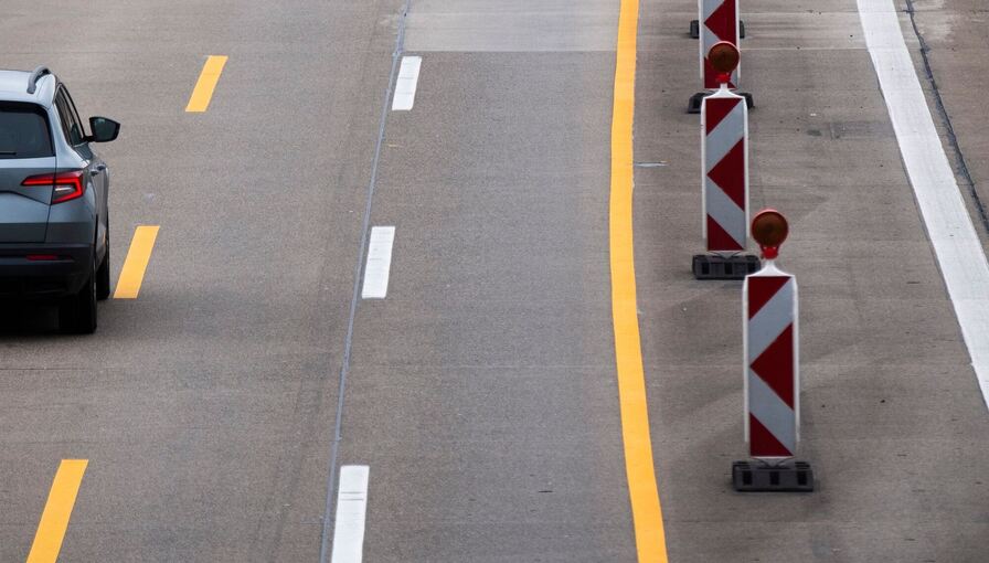 Baustellen auf der Autobahn