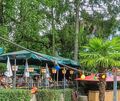 Ein beliebter Biergarten im Kreis: Das Uferstüble mit Beachbereich in Ludwigsburg.