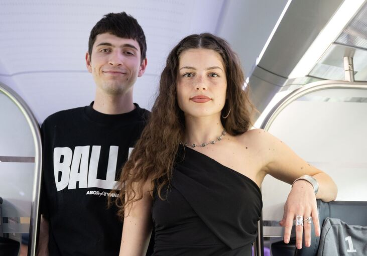 Abor und Tynna auf dem Weg nach Basel