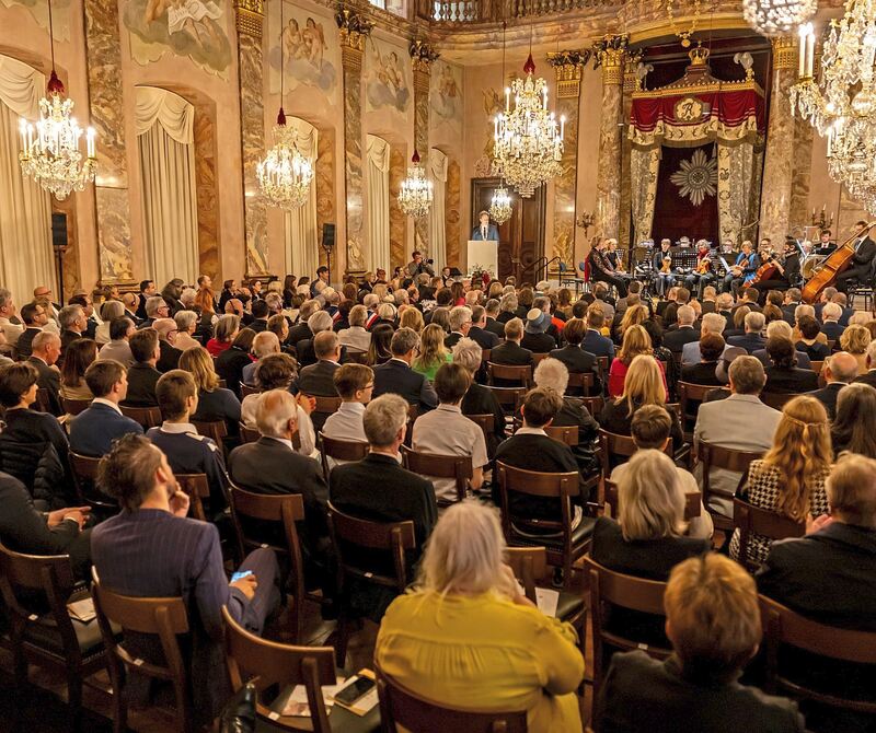 Tradidionell findet die Stadtgründungsfeier im Ordenssaal des Schlosses statt.