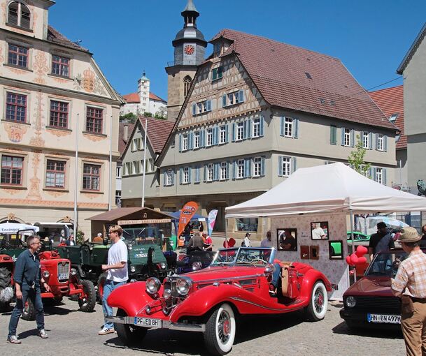 Spektakuläre Oldtimer waren am Wochenende in Vaihingen zu sehen.