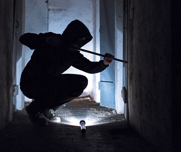 Der Täter gelangte durch die Hintertür ins Gebäude.