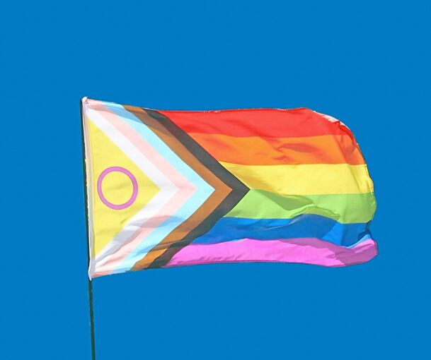 Die internationale Flagge der Queer-Community weht ab sofort immer am 17. Mai am Ludwigsburger Rathaus.