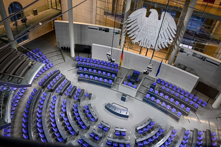 Plenarsaal des Deutschen Bundestages