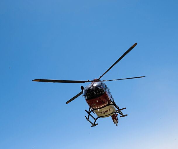 Sogar ein Rettungshubschrauber war im Einsatz.