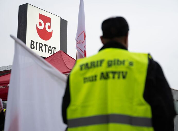 Warnstreik in Dönerfabrik von Birtat