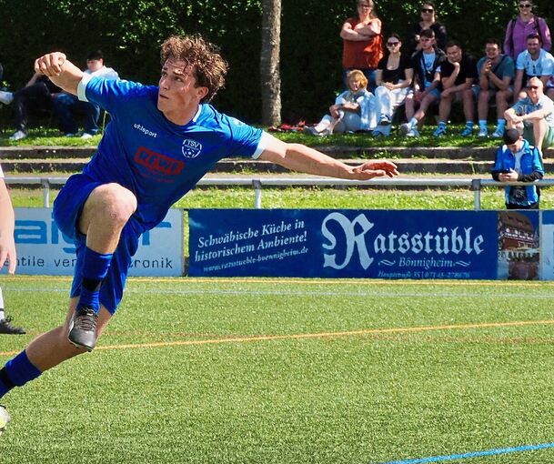 Der TSV Bönnigheim Mitte Mai gegen die SGM SC Hohenhaslach/SV Freudental.