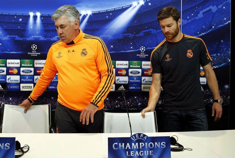Carlo Ancelotti und Xabi Alonso