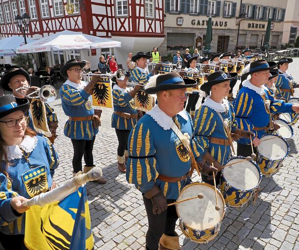 Der Markgröninger Fanfarenzug beim Festwochenende.