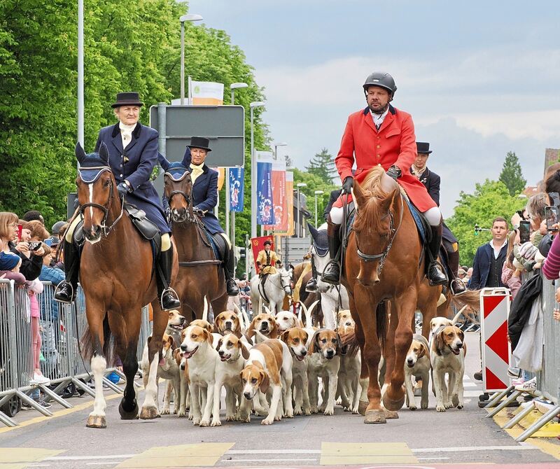Festumzug am Sonntag.