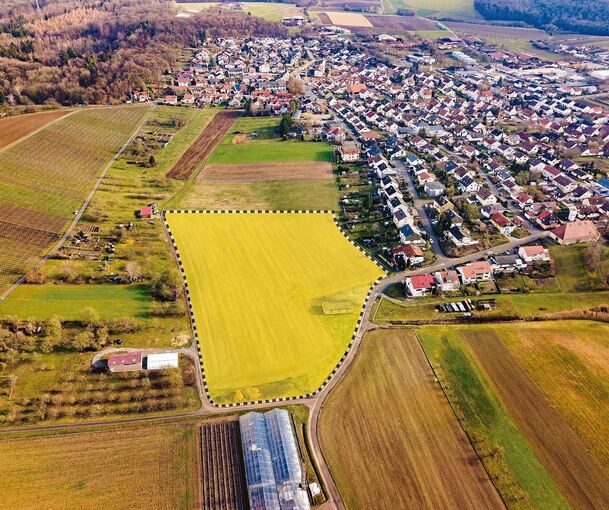 Hier entsteht das Baugebiet Keltergrund.