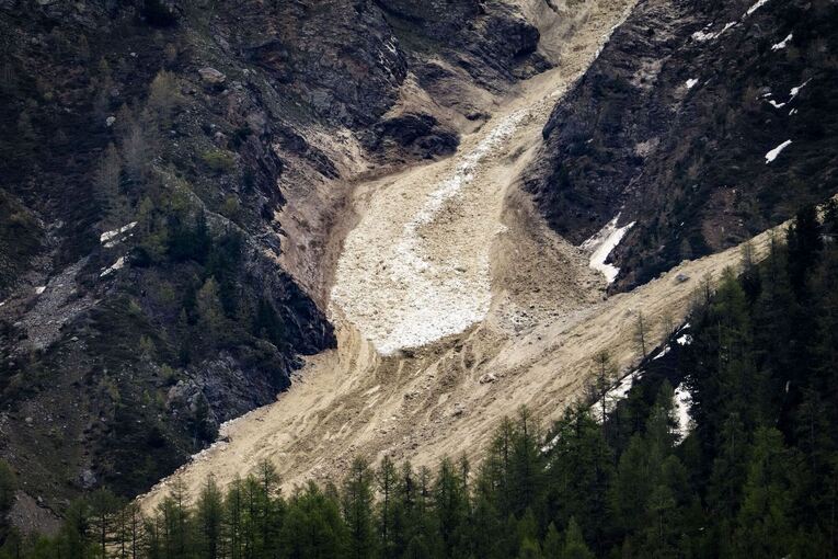 Gletscherabbruch im Wallis