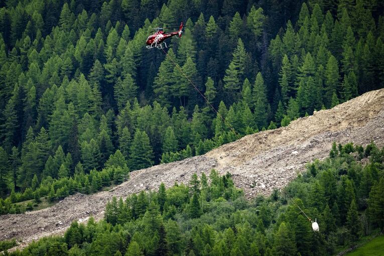 Gletscherabbruch im Wallis