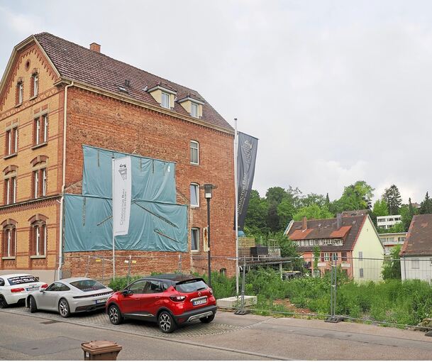 Blick auf das leere Grundstück in der Bogenstraße 27.