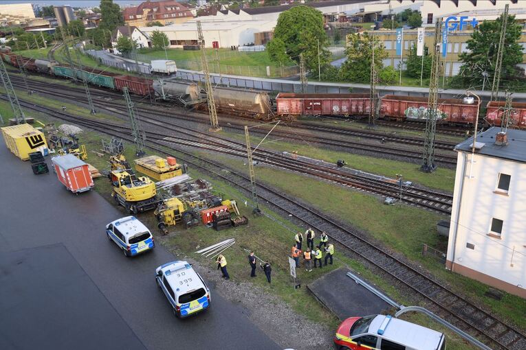 Güterzug in Singen entgleist - Bahnverkehr unterbrochen