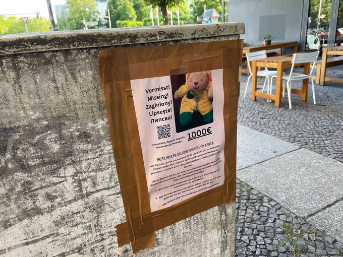 1000 Euro für gestohlenen Teddy ausgesetzt